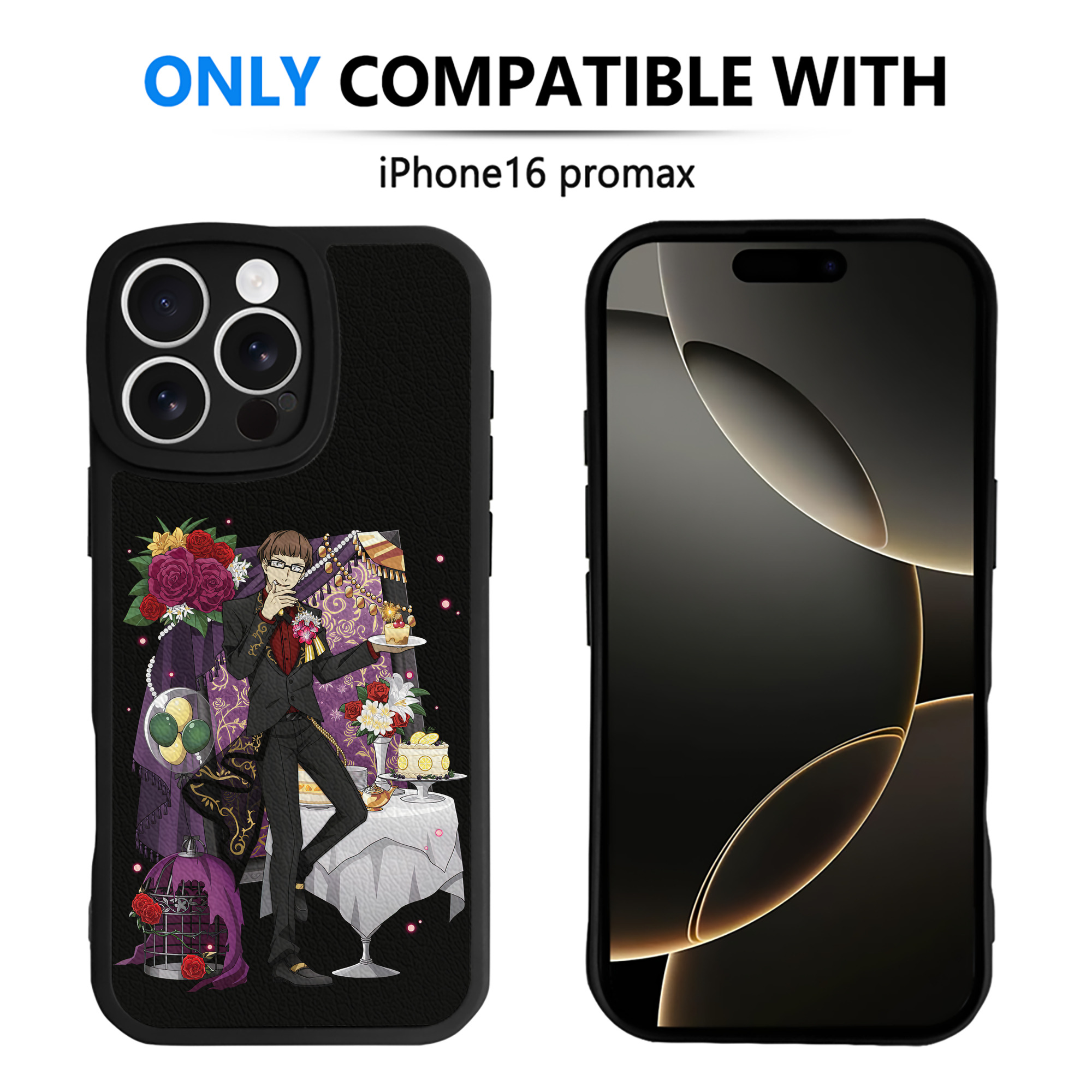 （画像用） 文豪ストレイドッグス Bungo Stray Dogs 【iPhone 16シリーズ対応】シリコンスマホケース（レザー調） 材質：シリコン